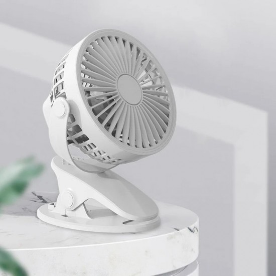 New desktop small fan mini usb charging student dormitory desktop baby stroller high wind silent clip fan